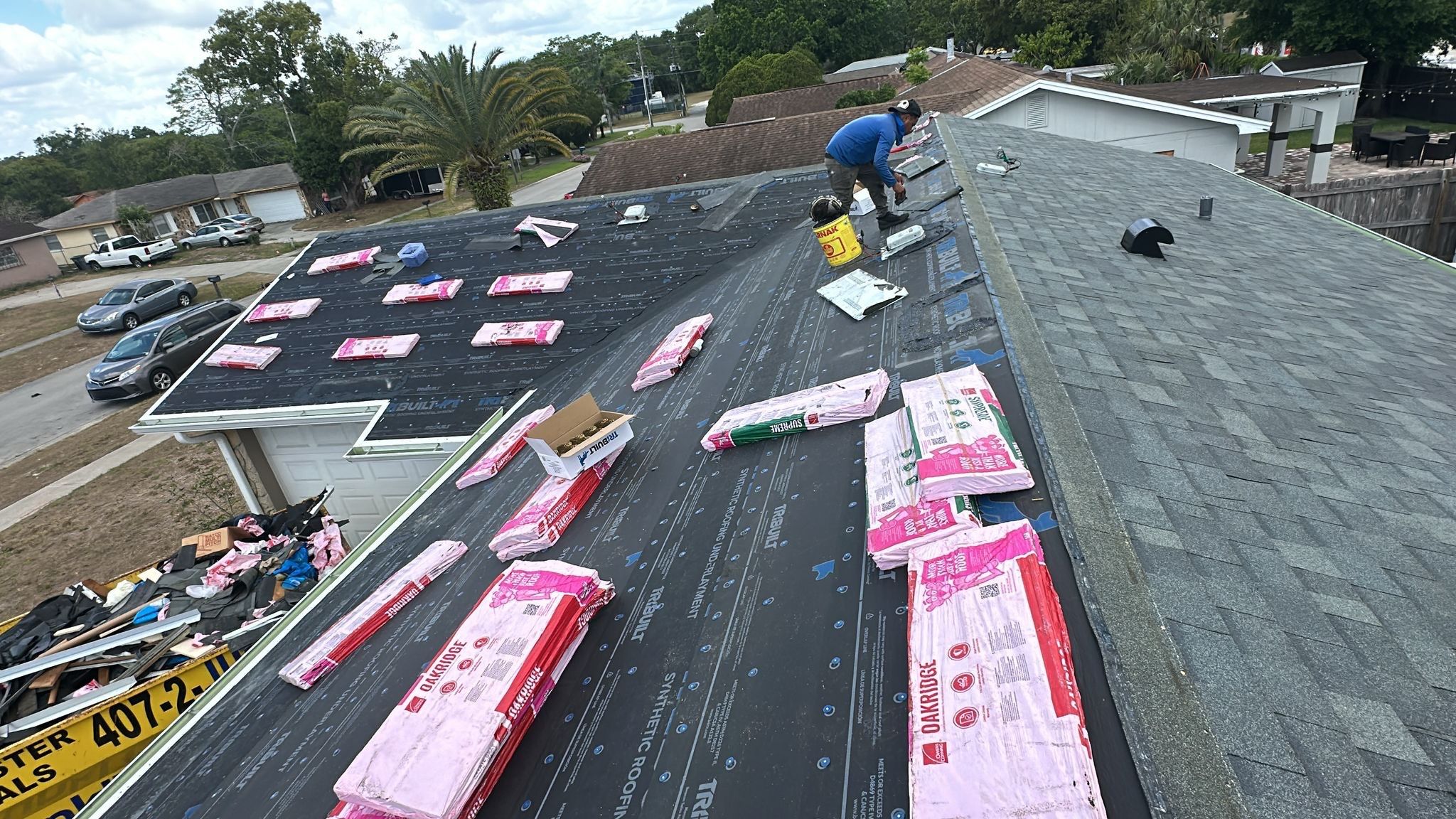 Roof Installation in Progress